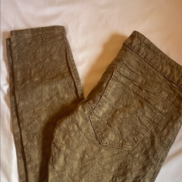 Free People Olive Green Skinny Jeans - Picture 2 of 4